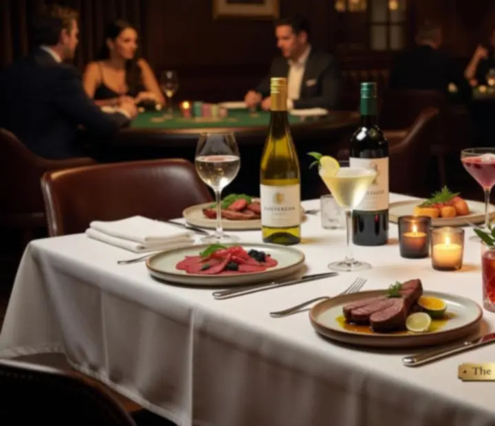 Seasonal Australian dishes and wine pairings prepared for a Chef's Dinner event.