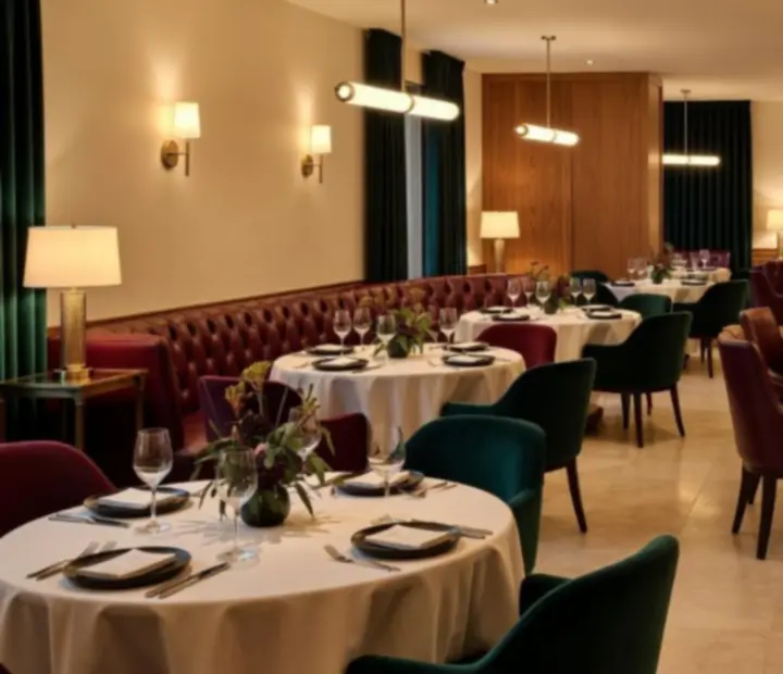 Contemporary Australian restaurant interior at The Fortunate Forte with warm timber and a view towards the Card Lounge