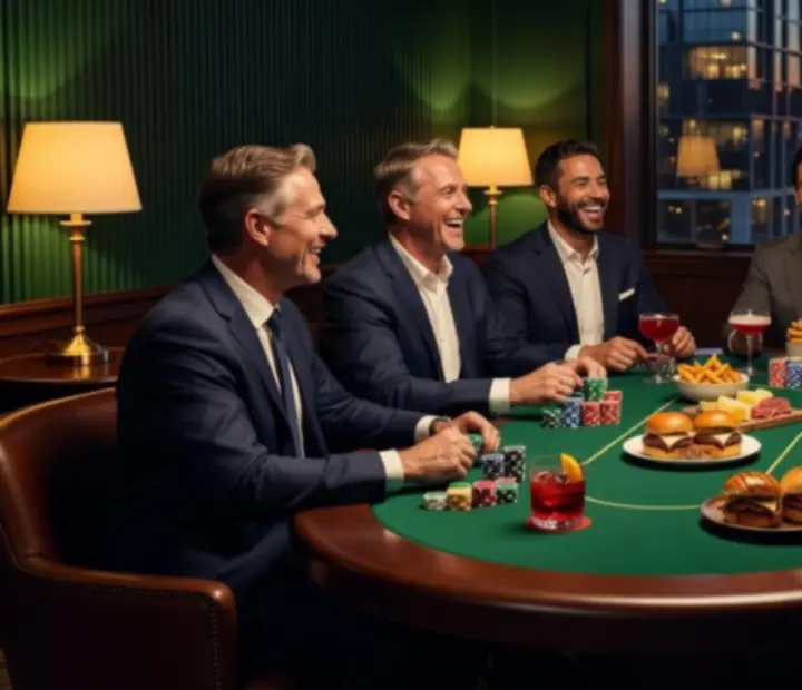 Corporate Offline Poker evening with Poker Tables and dining at The Fortunate Forte