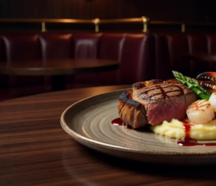 Signature main course plated with refined presentation at The Fortunate Forte.