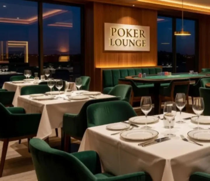Guests enjoying an Offline Poker evening and dining experience at The Fortunate Forte